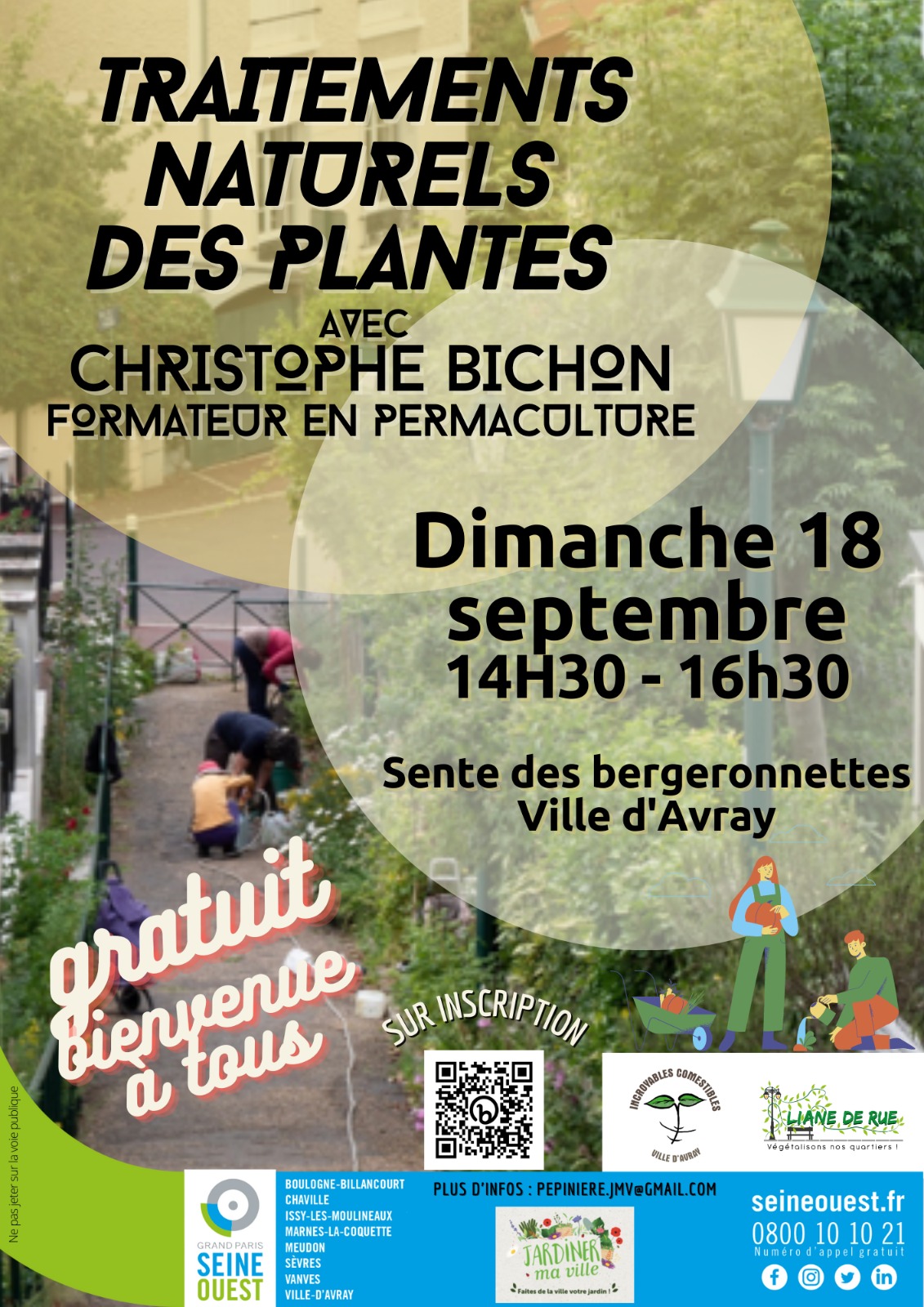 Atelier Traitements Naturels des Plantes, le dimanche 18 septembre 2022 à la Sente